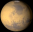 View of Mars from Earth on December 20th 2009 at 0h UT (Image from NASA's Solar System Simulator v4)