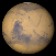 View of Mars from Earth on May 12th 2016 at 0h UT (Image from NASA's Solar System Simulator v4)