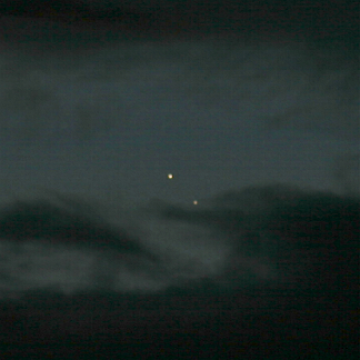 A dawn conjunction between Venus and Jupiter in 2014 (Photo: Copyright Martin J Powell, 2014)