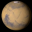 View of Mars from Earth on January 23rd 2012 at 0h UT (Image from NASA's Solar System Simulator v4)