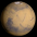 View of Mars from Earth on April 12th 2012 at 0h UT (Image from NASA's Solar System Simulator v4)