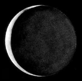 The Ashen Light of Venus sketched by V. A. Firsoff in January 1958 (Image: BAA)