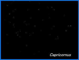 Photograph showing the constellation of Capricornus, the Sea Goat. Click for a full-size photo (Copyright Martin J Powell, 2005)