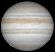 Jupiter as seen from the Earth at opposition on 2020 July 14 (Image from NASA/JPL's Solar System Simulator)