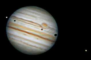 Jupiter and its Moons imaged by Jorge Samaniego in August 2021 (Image: Jorge Samaniego/ALPO-Japan)