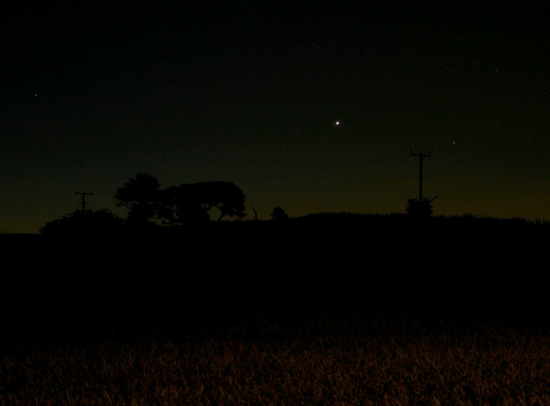 'Morning Star' Venus rising in Taurus in July 2017 (Copyright Martin J Powell 2017)