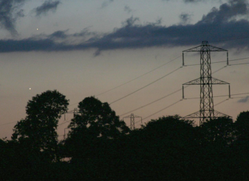 Planetary conjunction between Venus and Jupiter (Copyright Martin J Powell 2005)