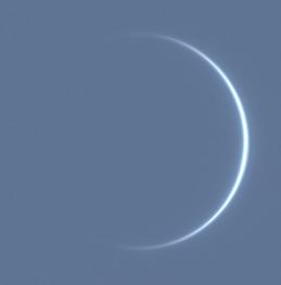 Crescent Venus at dusk imaged by Martin R Lewis on May 29th 2020 (Image: ALPO-Japan/Martin R Lewis)