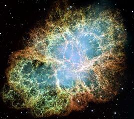 The Crab Nebula (M1) in Taurus, imaged by the Hubble Space Telescope (Image: NASA/ESA/ASU)