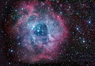 The Rosette Nebula (NGC 2237) imaged by John Lanoue